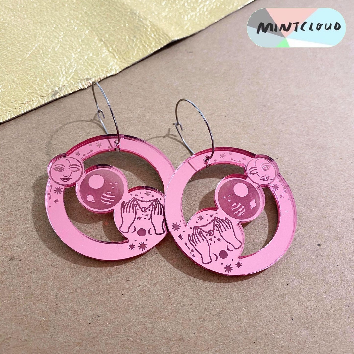 Alchemy Hoop Dangle - Various colours From Mintcloud Studio, an online jewellery store based in Adelaide South Australia