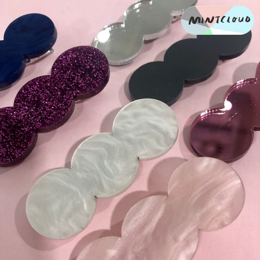 Bubble Hair Clips - Various Colours From Mintcloud Studio, an online jewellery store based in Adelaide South Australia