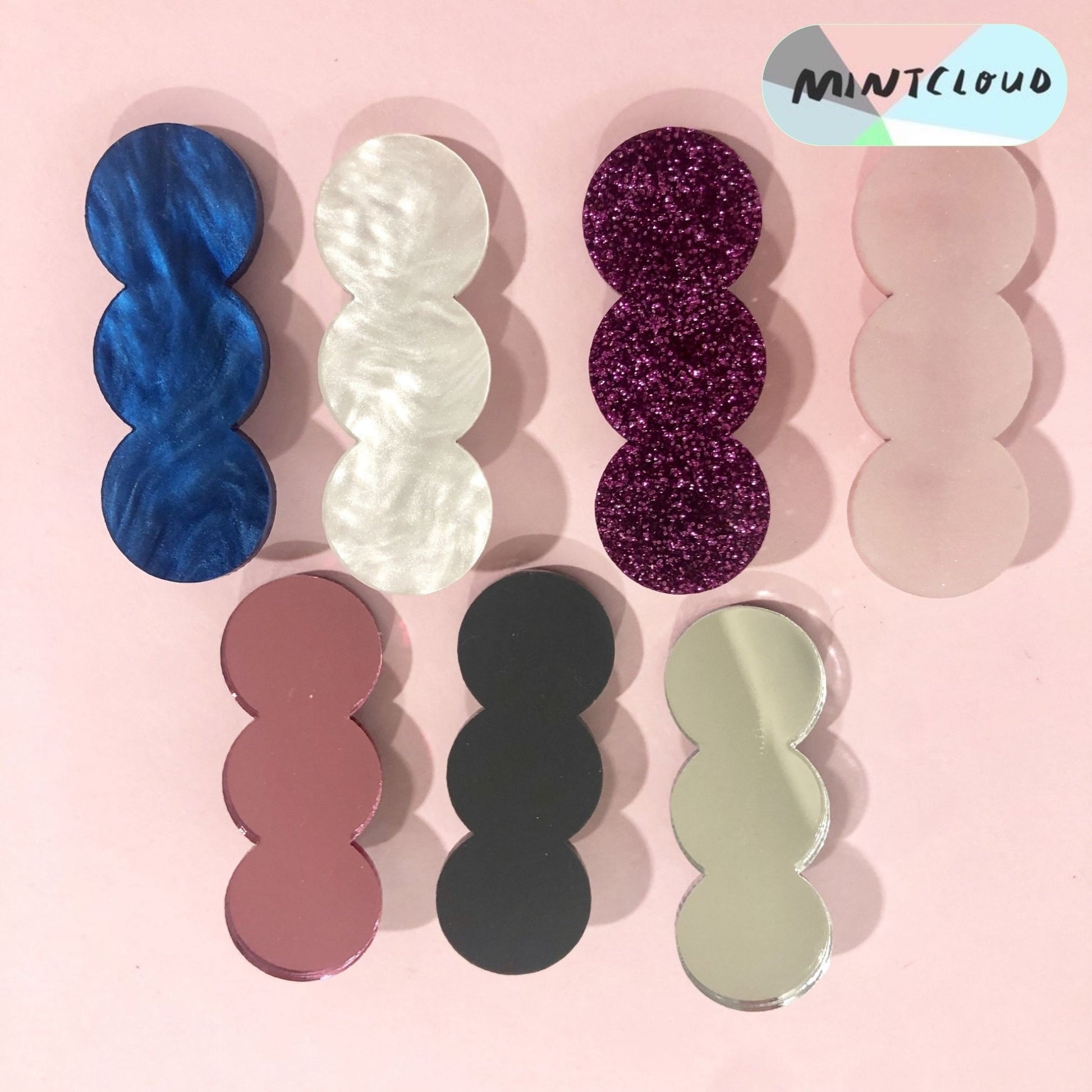 Bubble Hair Clips - Various Colours From Mintcloud Studio, an online jewellery store based in Adelaide South Australia