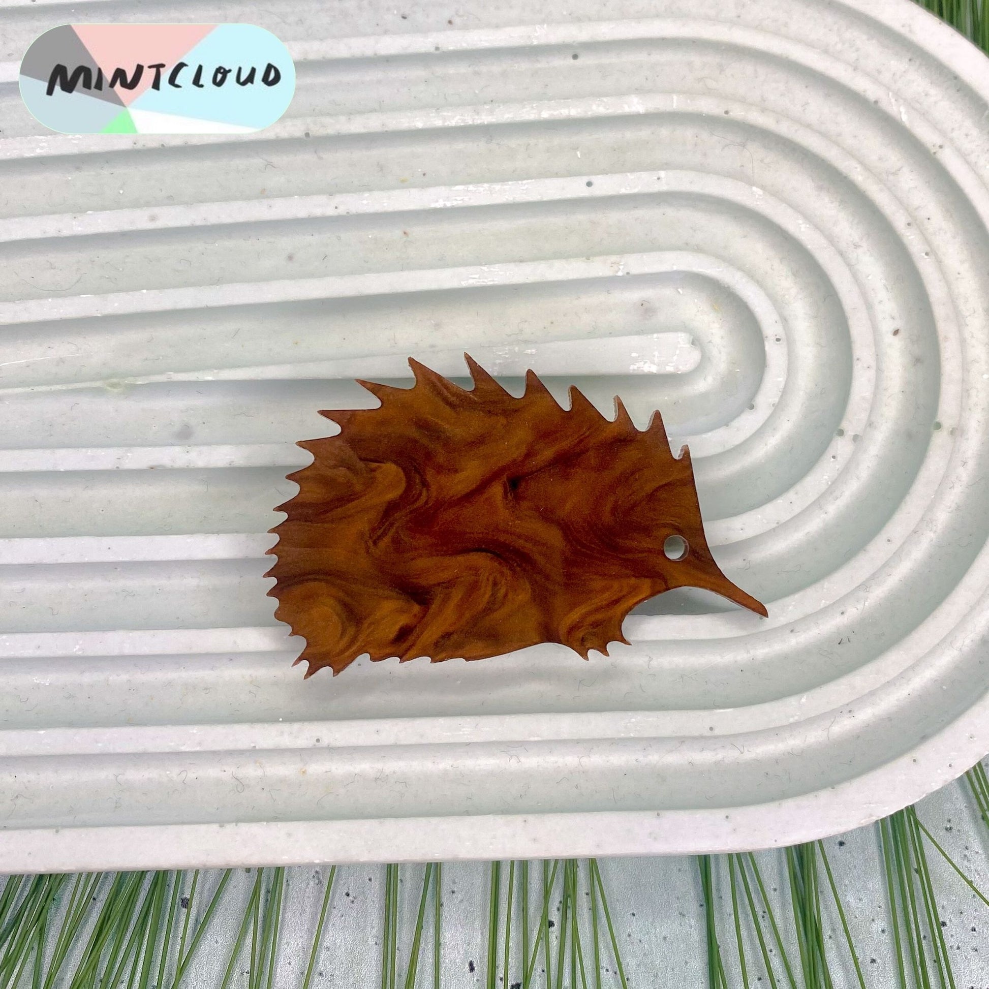 Echidna Brooch - Various Colours From Mintcloud Studio, an online jewellery store based in Adelaide South Australia
