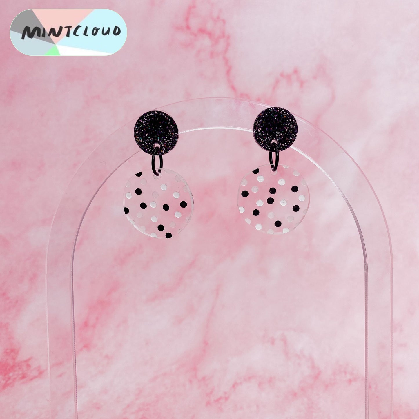 Mini Confetti Dot Dangles - Various Colours