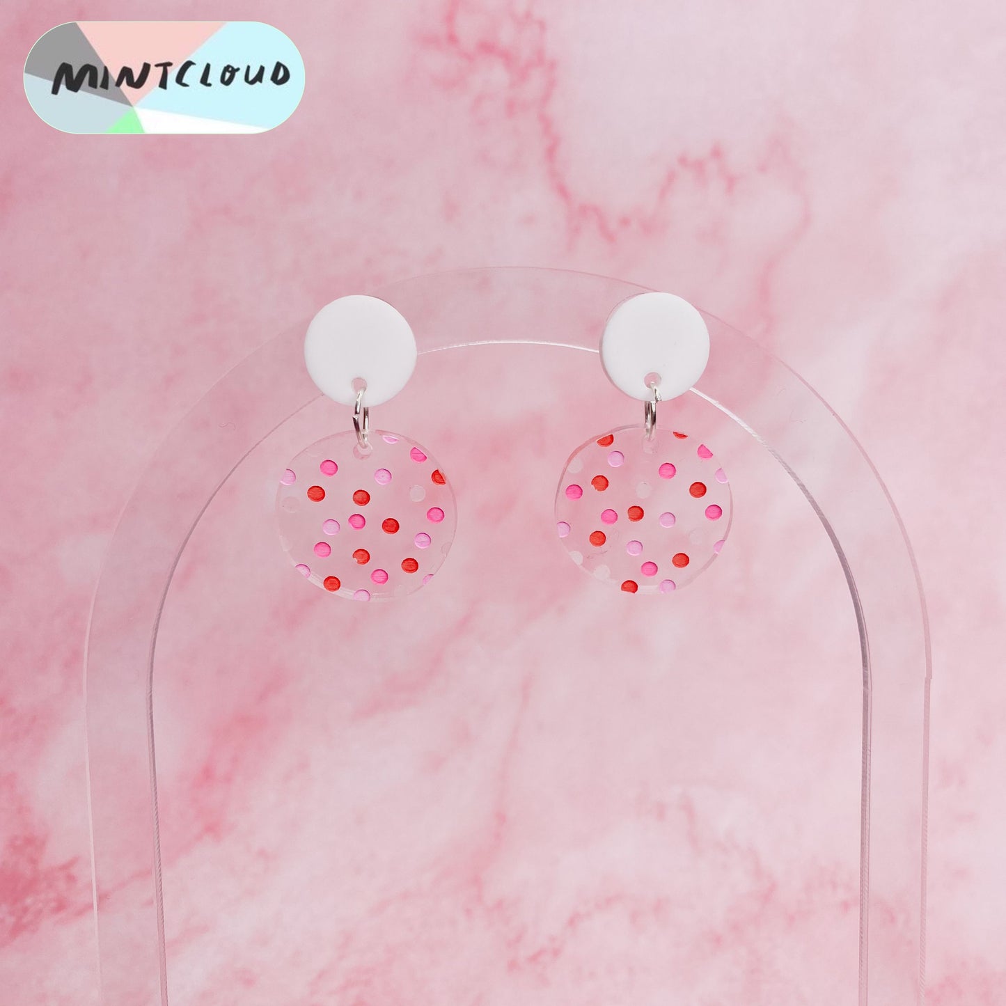 Mini Confetti Dot Dangles - Various Colours