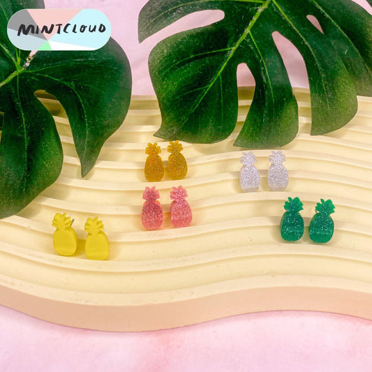 Pineapple Studs - Various Colours