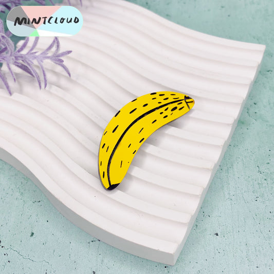 Cool Bananas Brooch From Mintcloud Studio, an online jewellery store based in Adelaide South Australia