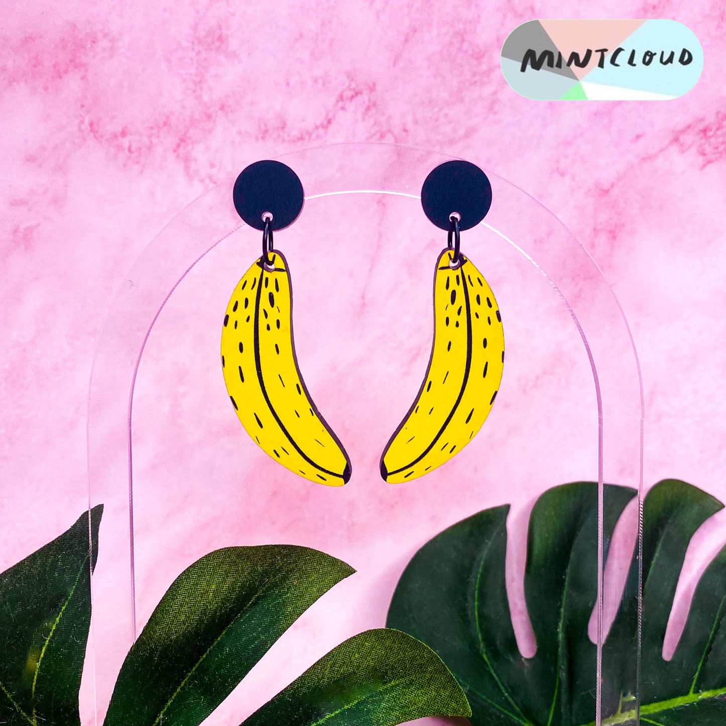 Cool Banana's Dangles From Mintcloud Studio, an online jewellery store based in Adelaide South Australia