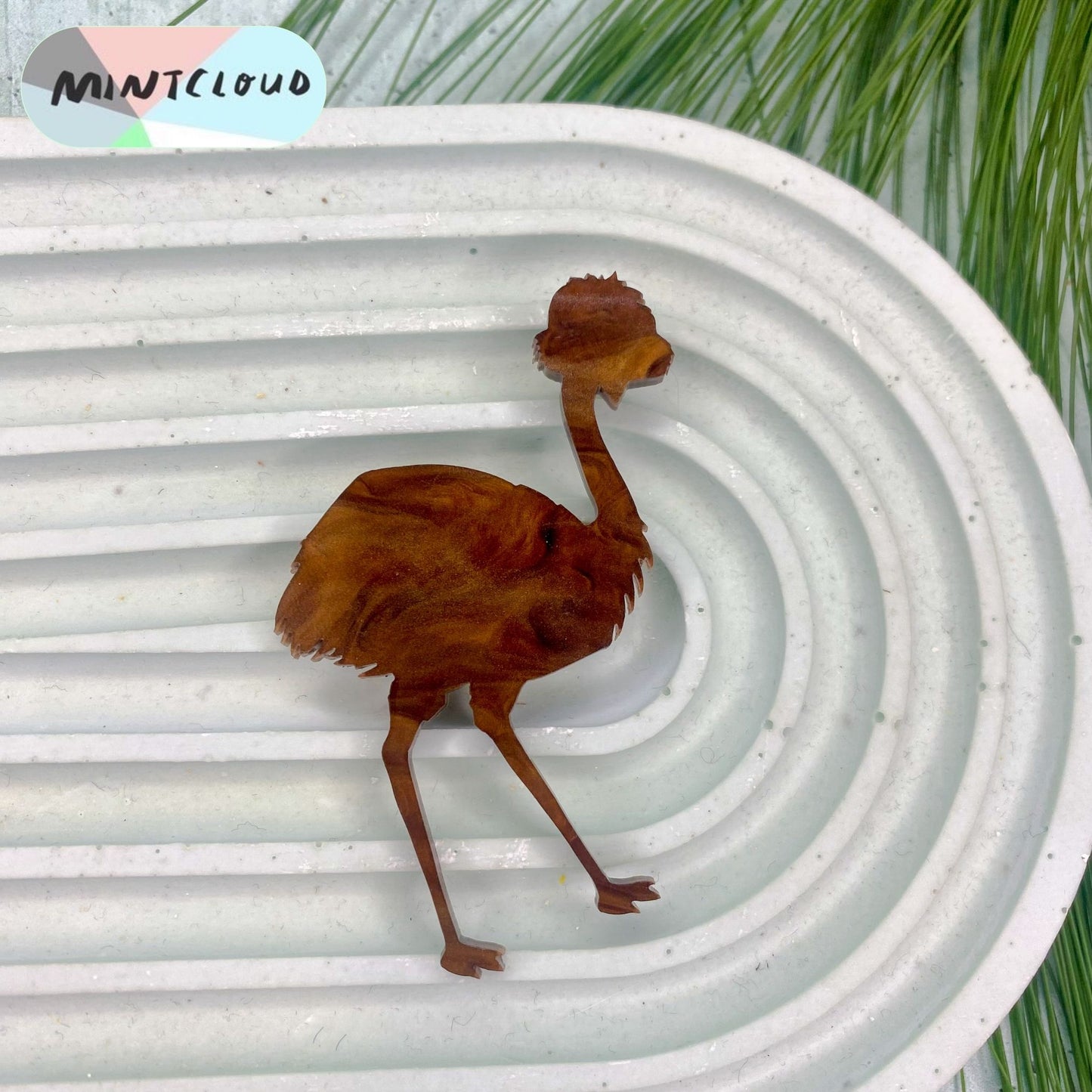 Emu Brooch - Various Colours From Mintcloud Studio, an online jewellery store based in Adelaide South Australia