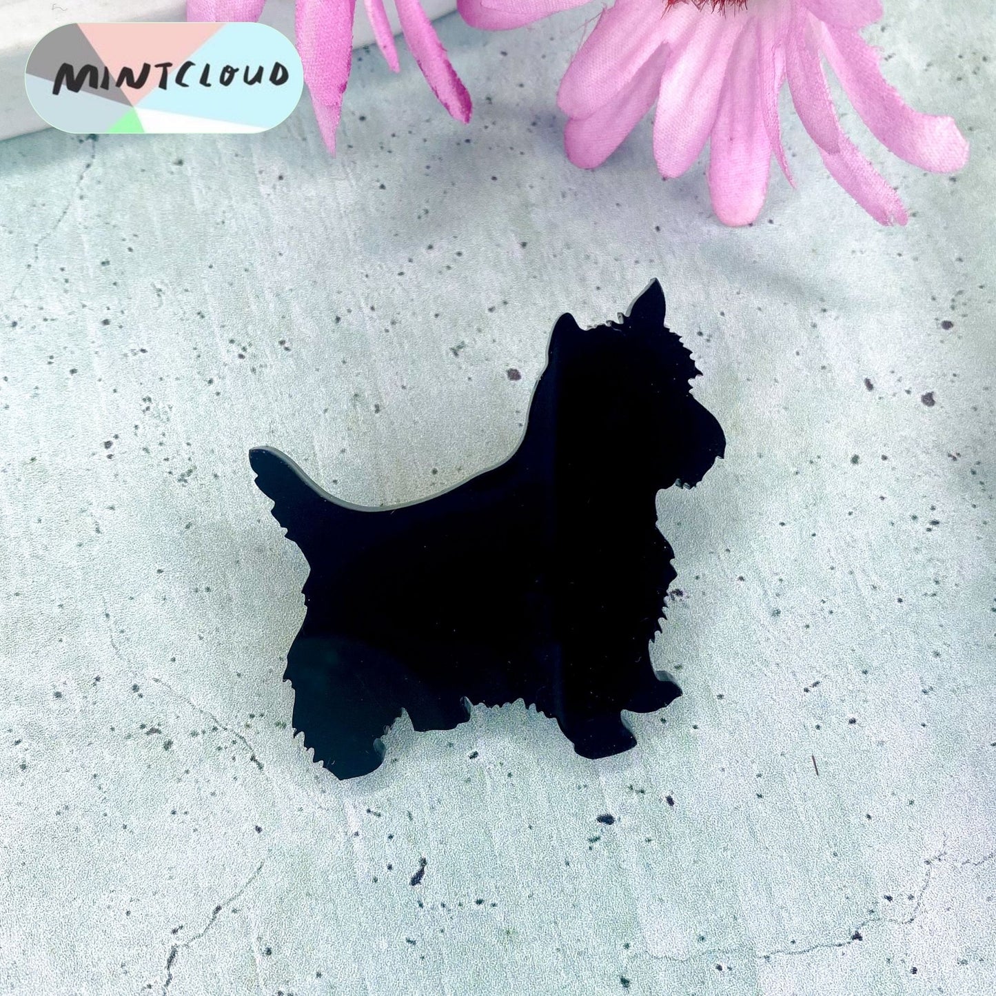 Westie Brooch - Various Colours