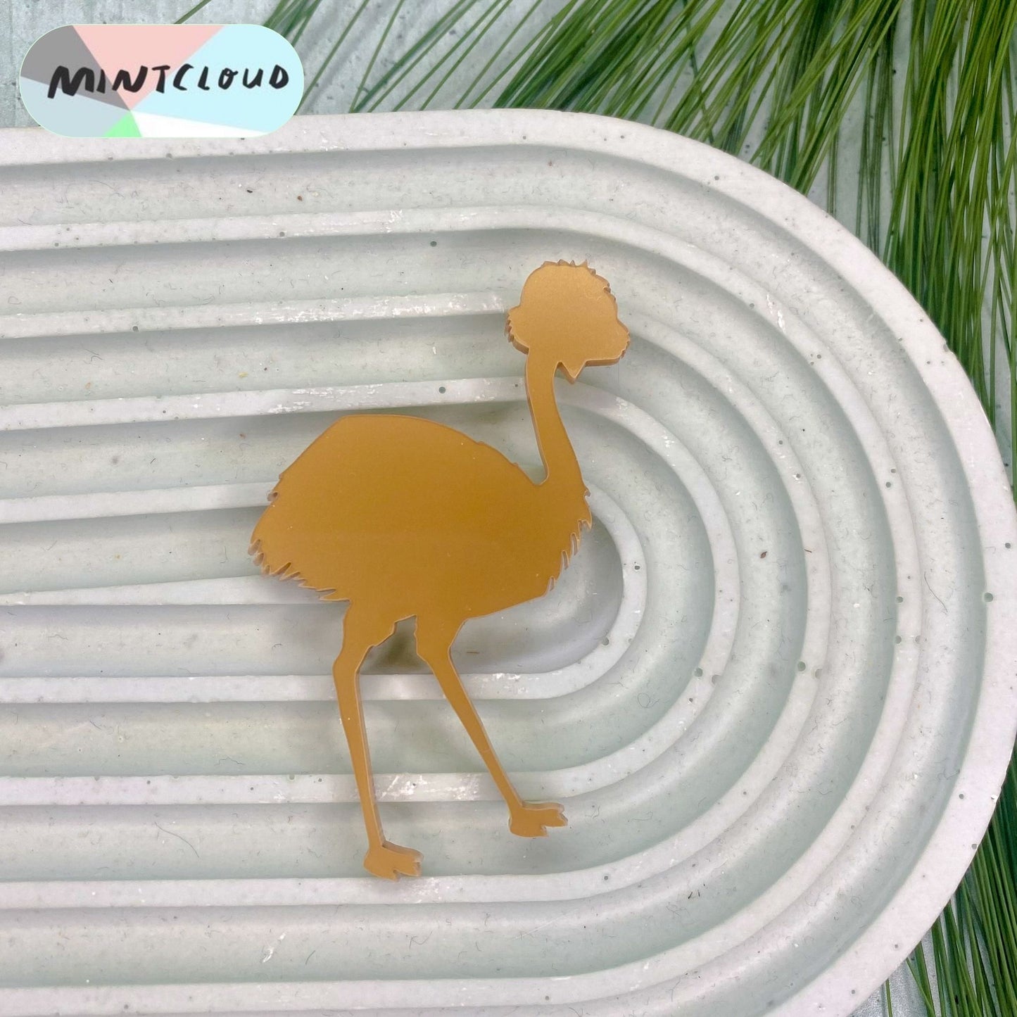 Emu Brooch - Various Colours From Mintcloud Studio, an online jewellery store based in Adelaide South Australia