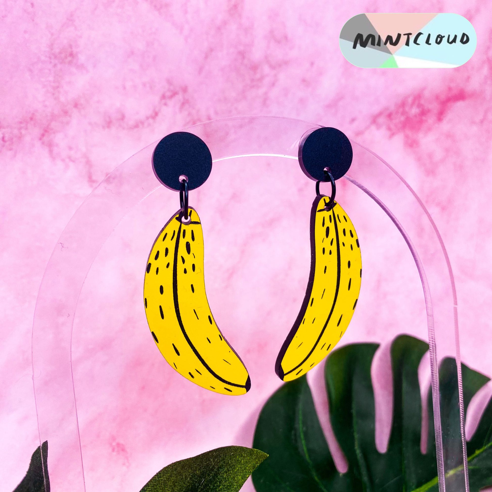 Cool Banana's Dangles From Mintcloud Studio, an online jewellery store based in Adelaide South Australia