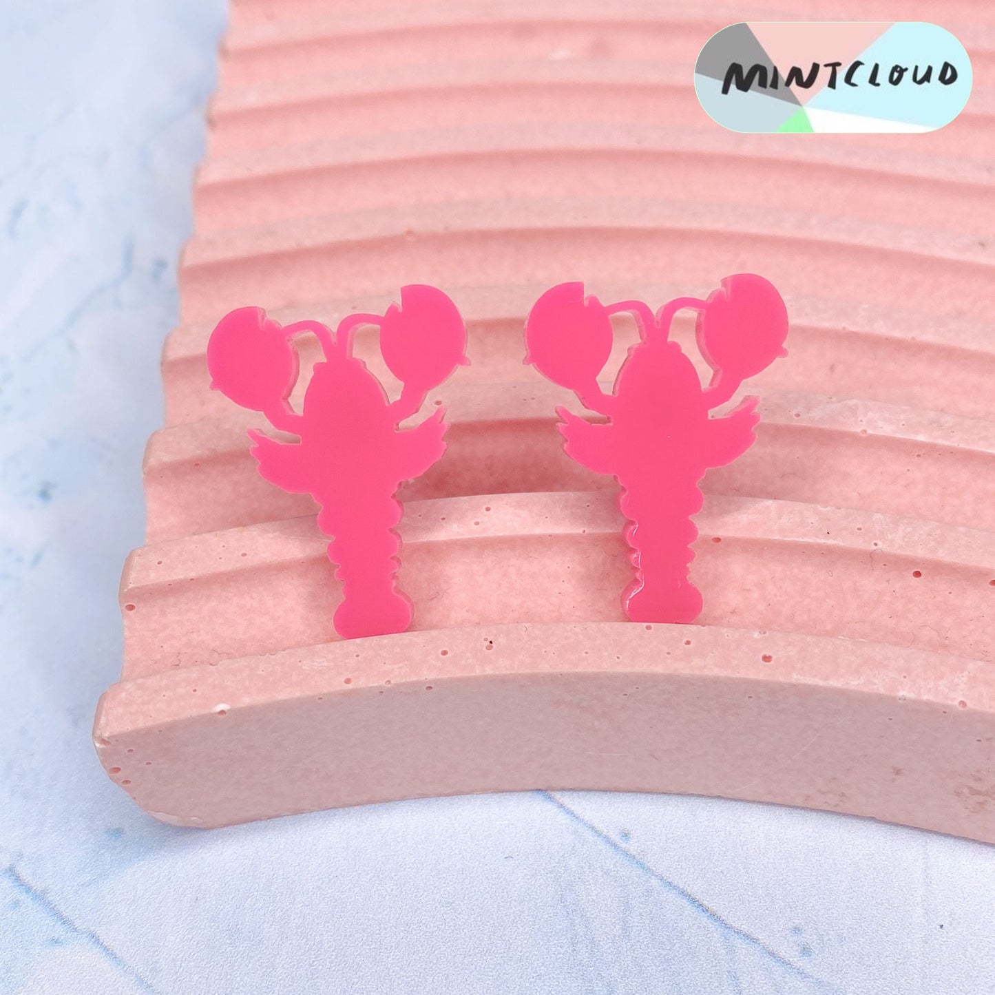 Lobsters Studs - Various Colours From Mintcloud Studio, an online jewellery store based in Adelaide South Australia