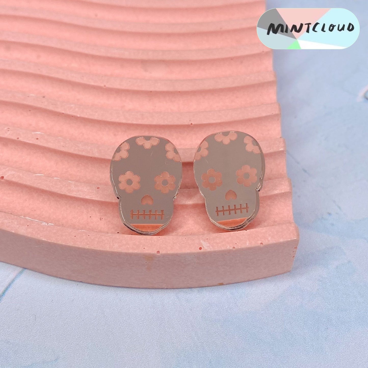 Sugar Skull Studs - Various Colours