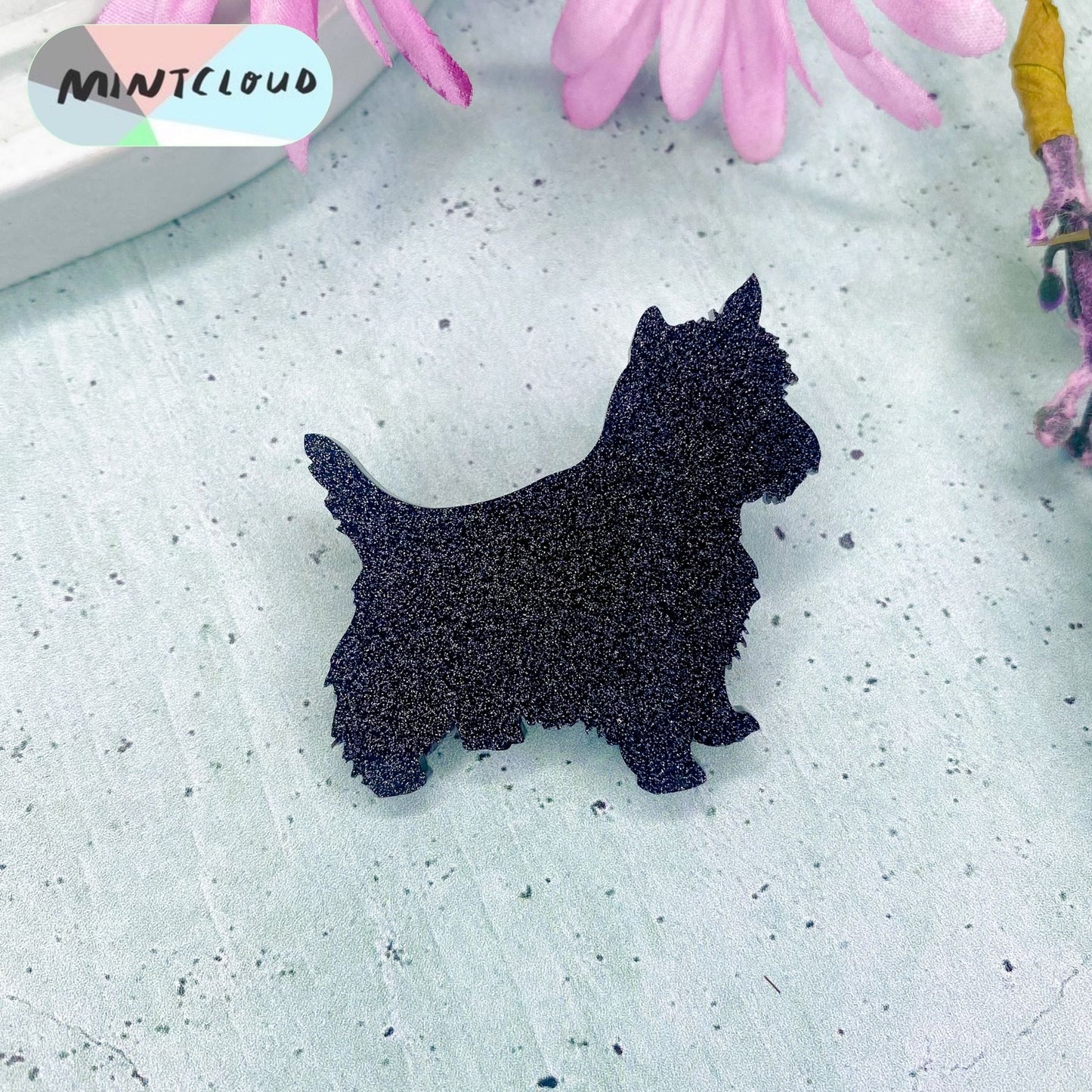 Westie Brooch - Various Colours