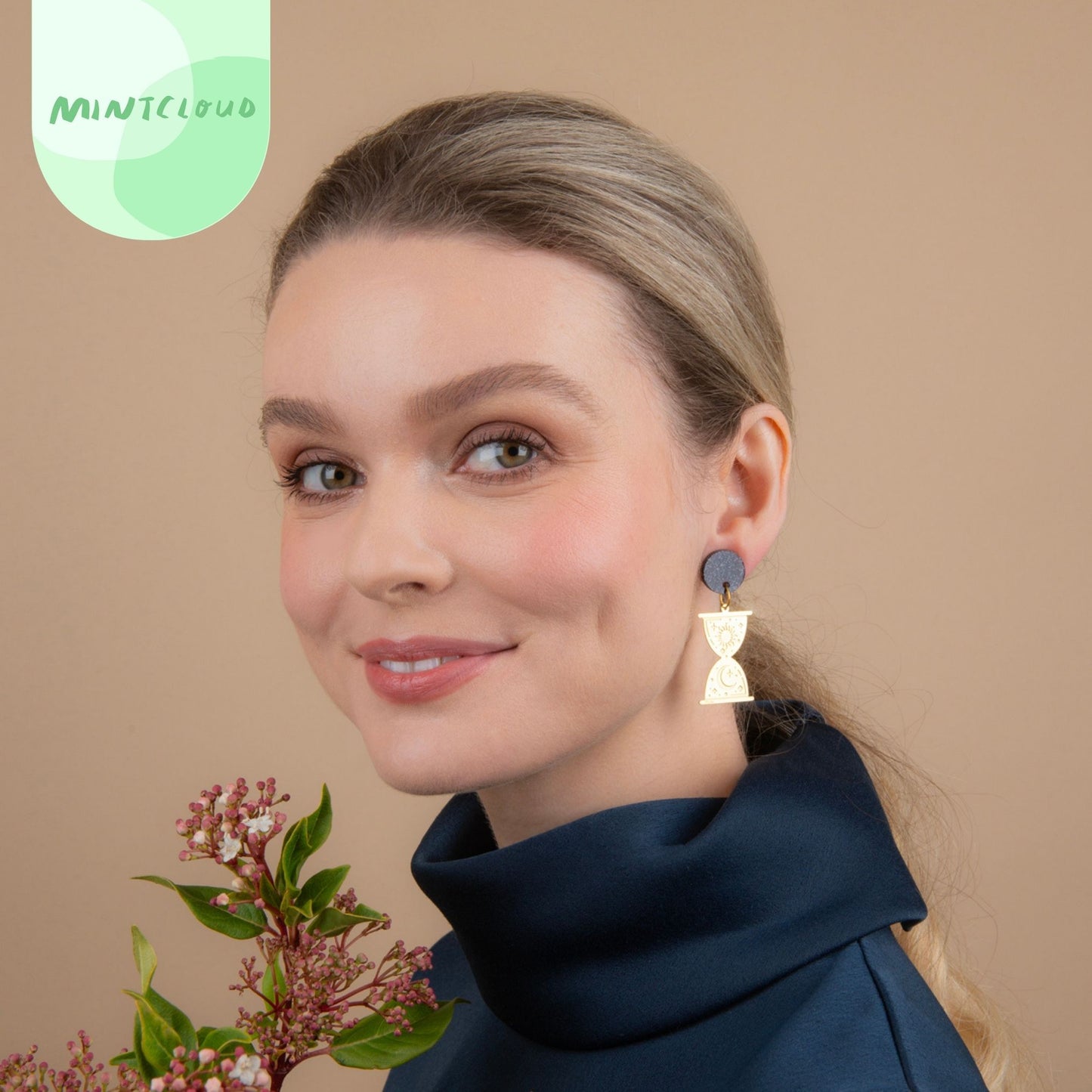 Brass Dangles - Mystic Hourglass From Mintcloud Studio, an online jewellery store based in Adelaide South Australia