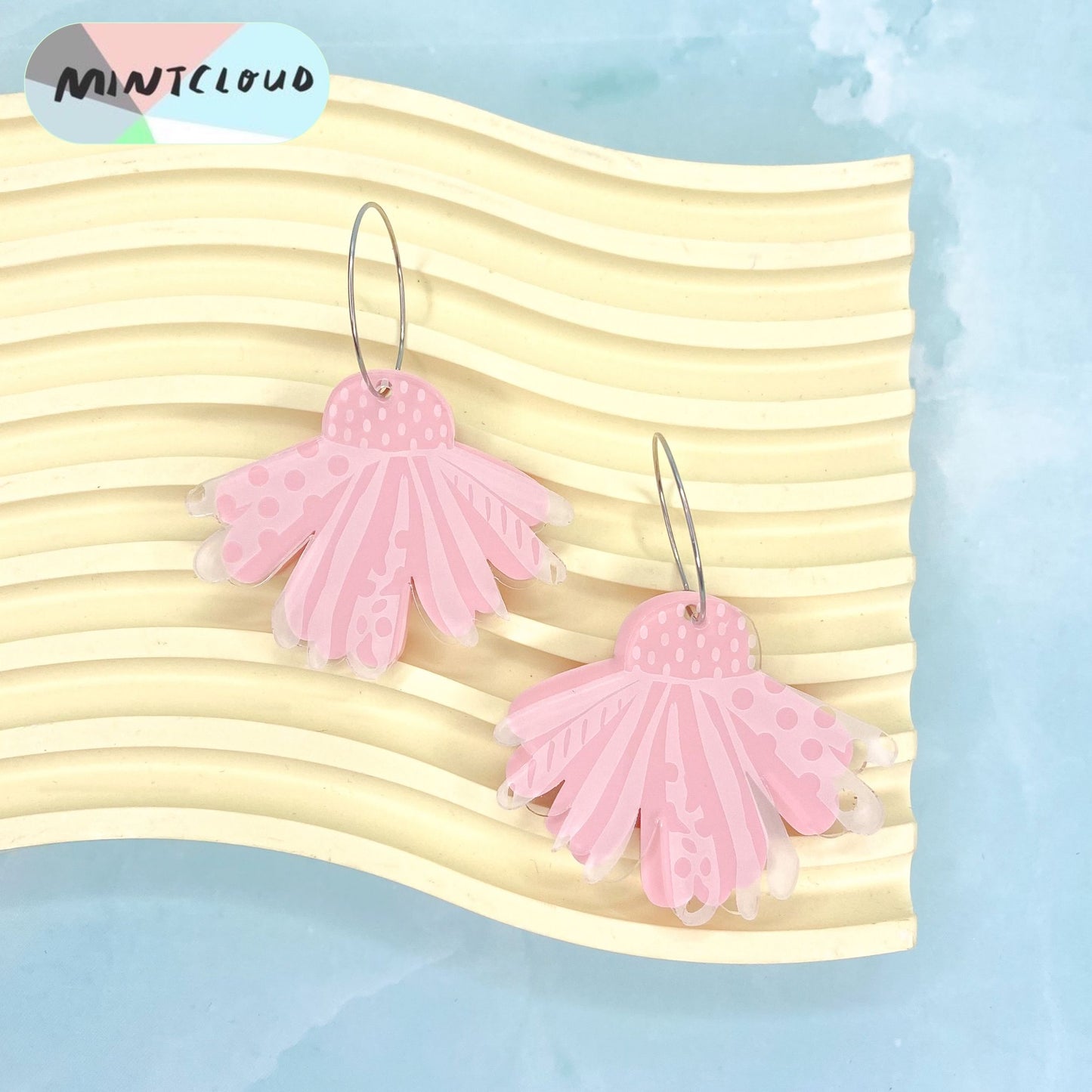 Pastel Double Daisy Dangles - Various Colours
