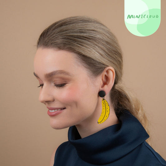 Cool Banana's Dangles From Mintcloud Studio, an online jewellery store based in Adelaide South Australia