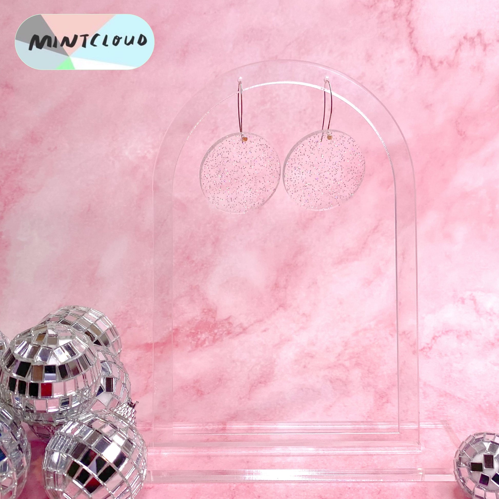 Disco Dot Dangles - Various Colours From Mintcloud Studio, an online jewellery store based in Adelaide South Australia