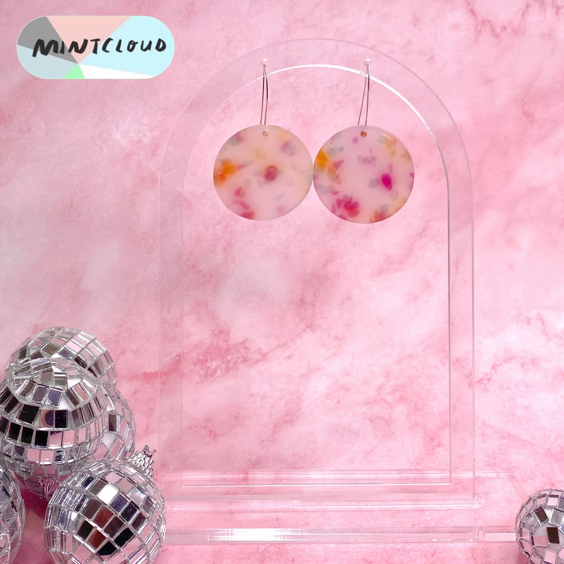 Disco Dot Dangles - Various Colours From Mintcloud Studio, an online jewellery store based in Adelaide South Australia