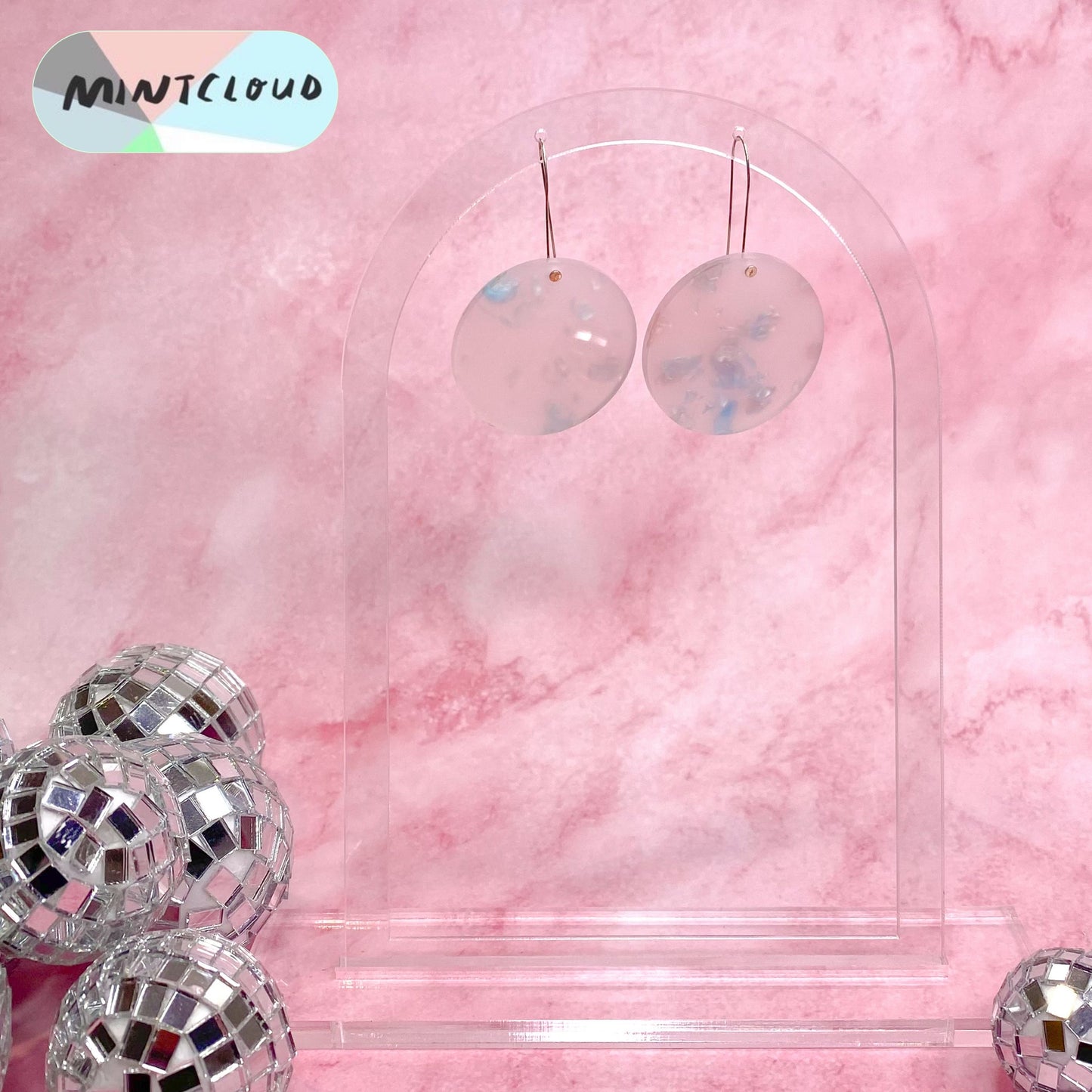Disco Dot Dangles - Various Colours From Mintcloud Studio, an online jewellery store based in Adelaide South Australia