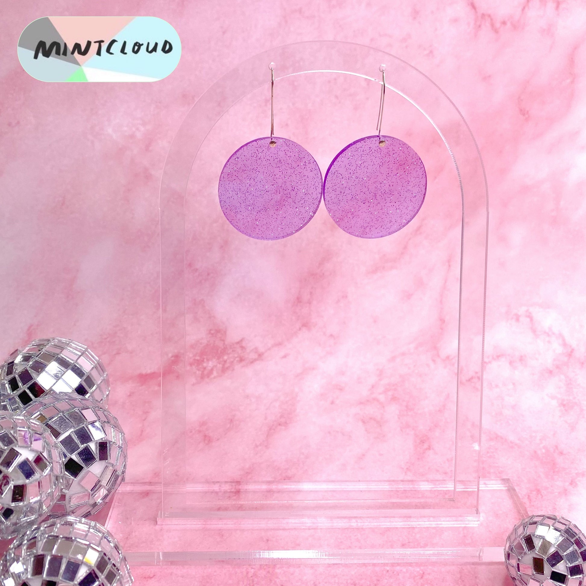 Disco Dot Dangles - Various Colours From Mintcloud Studio, an online jewellery store based in Adelaide South Australia