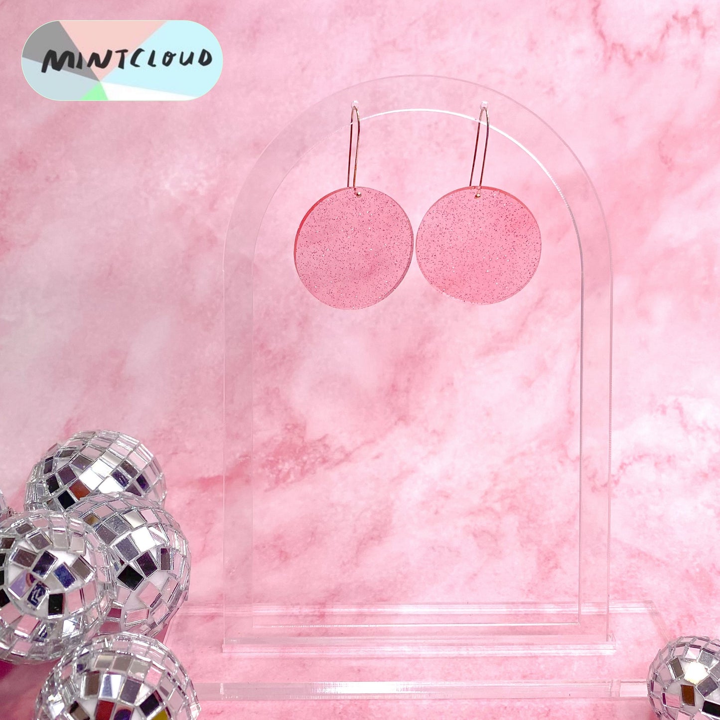 Disco Dot Dangles - Various Colours From Mintcloud Studio, an online jewellery store based in Adelaide South Australia