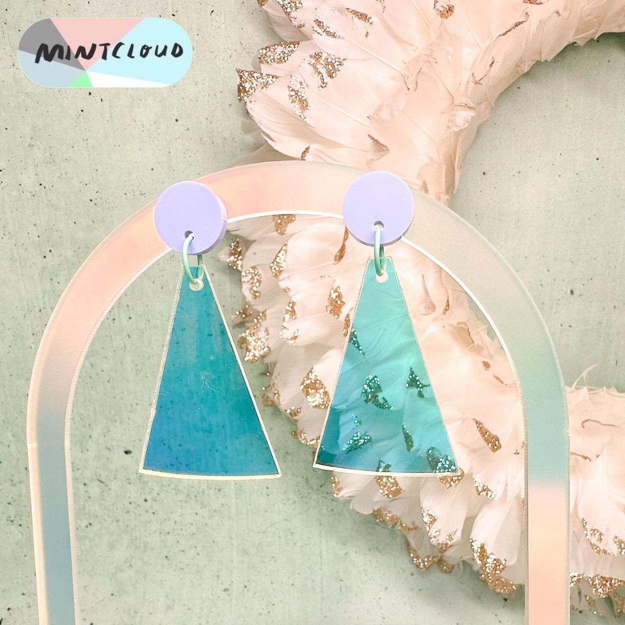 Christmas Earrings - Abstract Christmas Tree