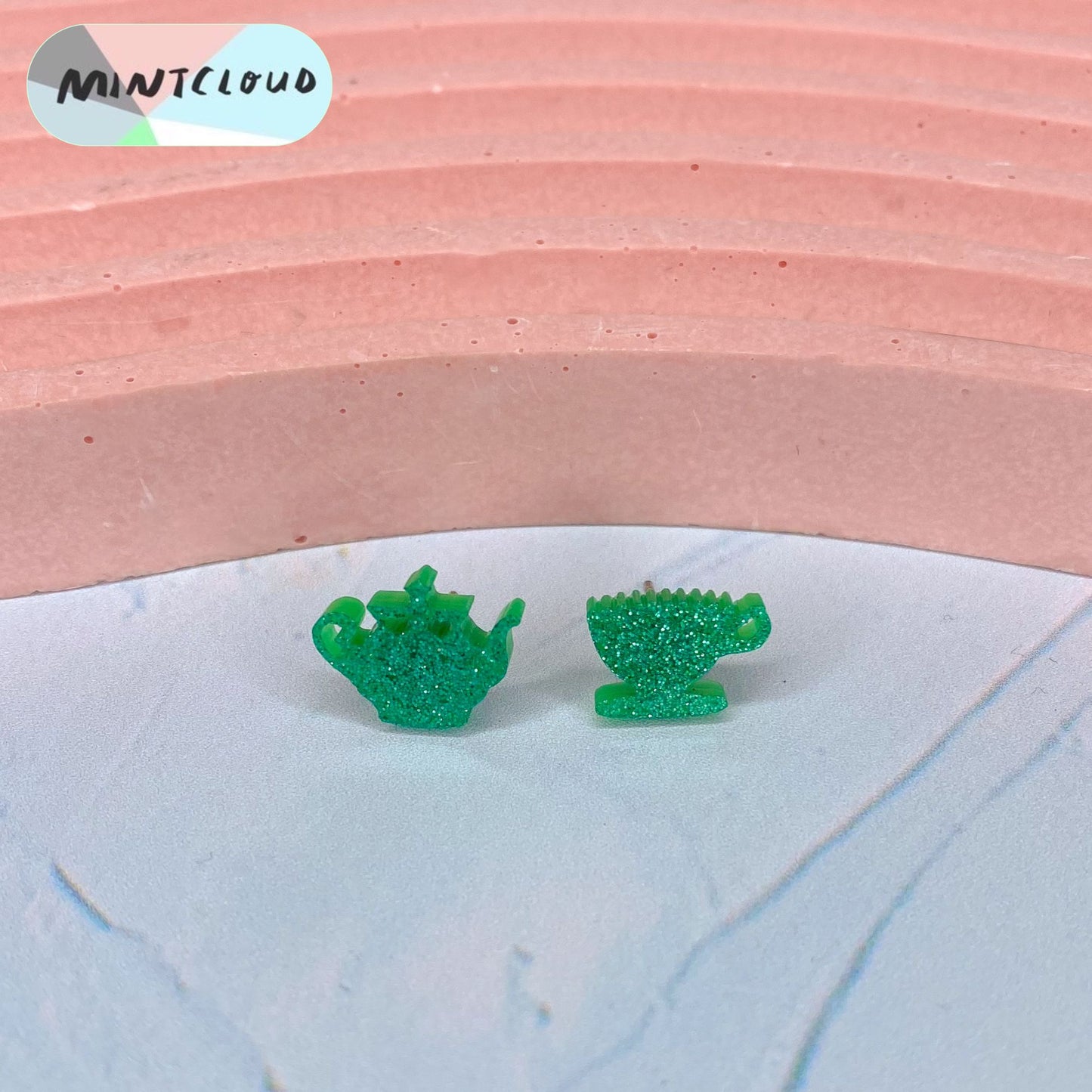 Teapot & Teacup Studs - Various Colours