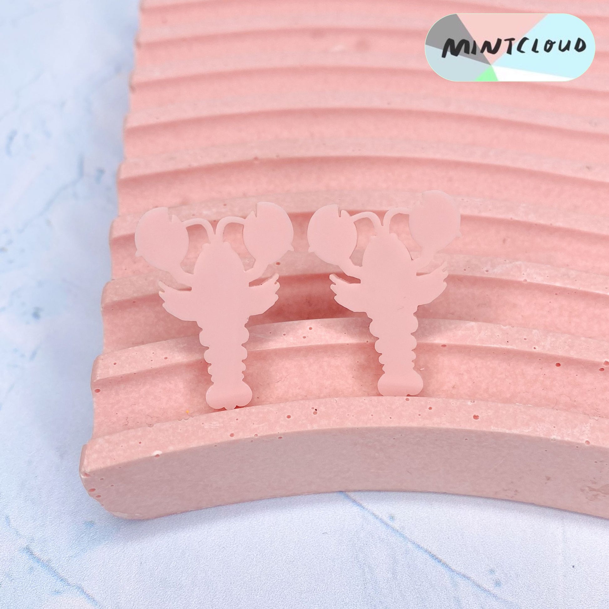 Lobsters Studs - Various Colours From Mintcloud Studio, an online jewellery store based in Adelaide South Australia