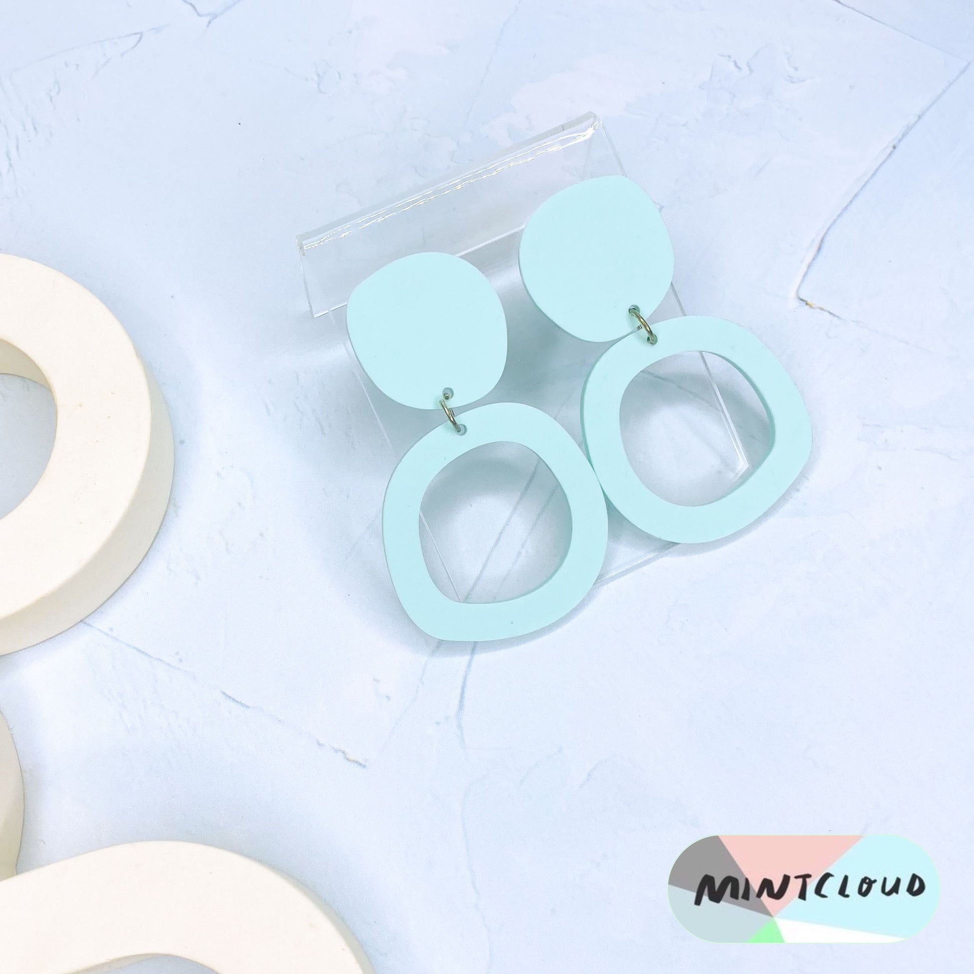 Loopy Loops Dangles - Various Colours From Mintcloud Studio, an online jewellery store based in Adelaide South Australia