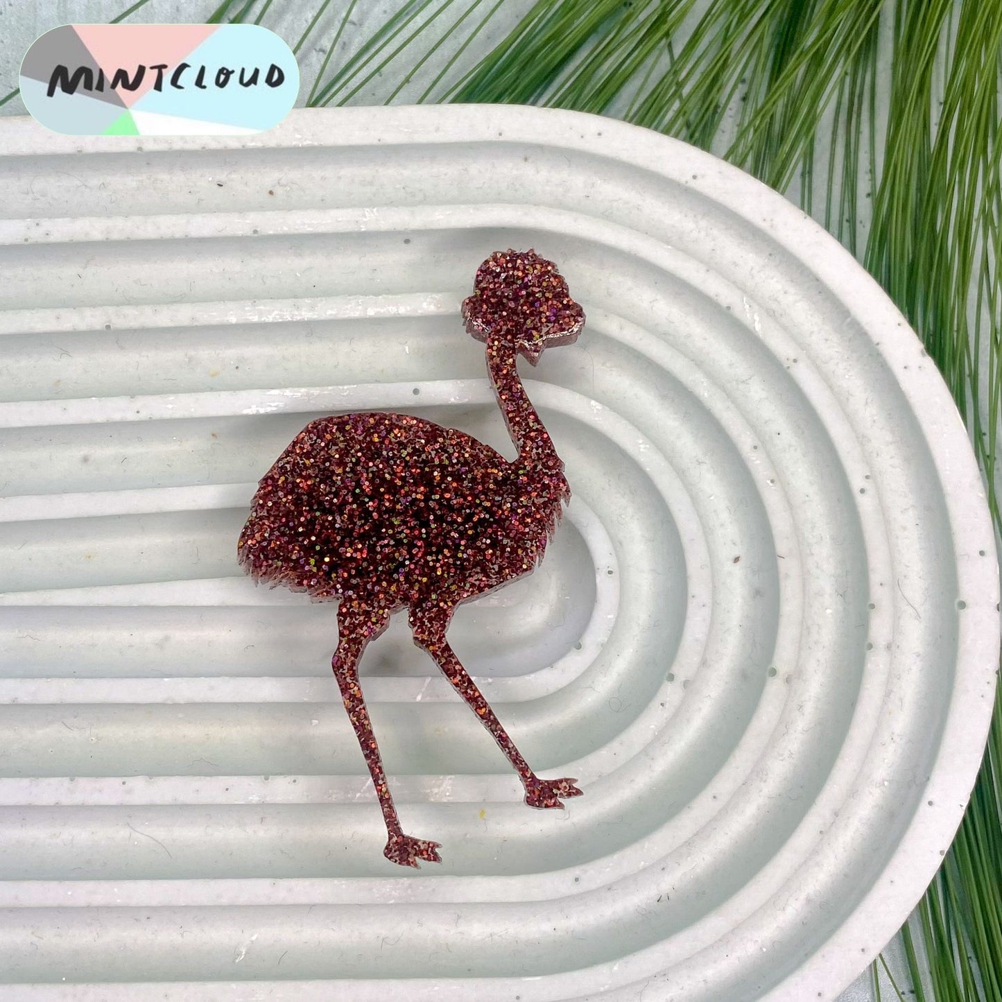 Emu Brooch - Various Colours From Mintcloud Studio, an online jewellery store based in Adelaide South Australia