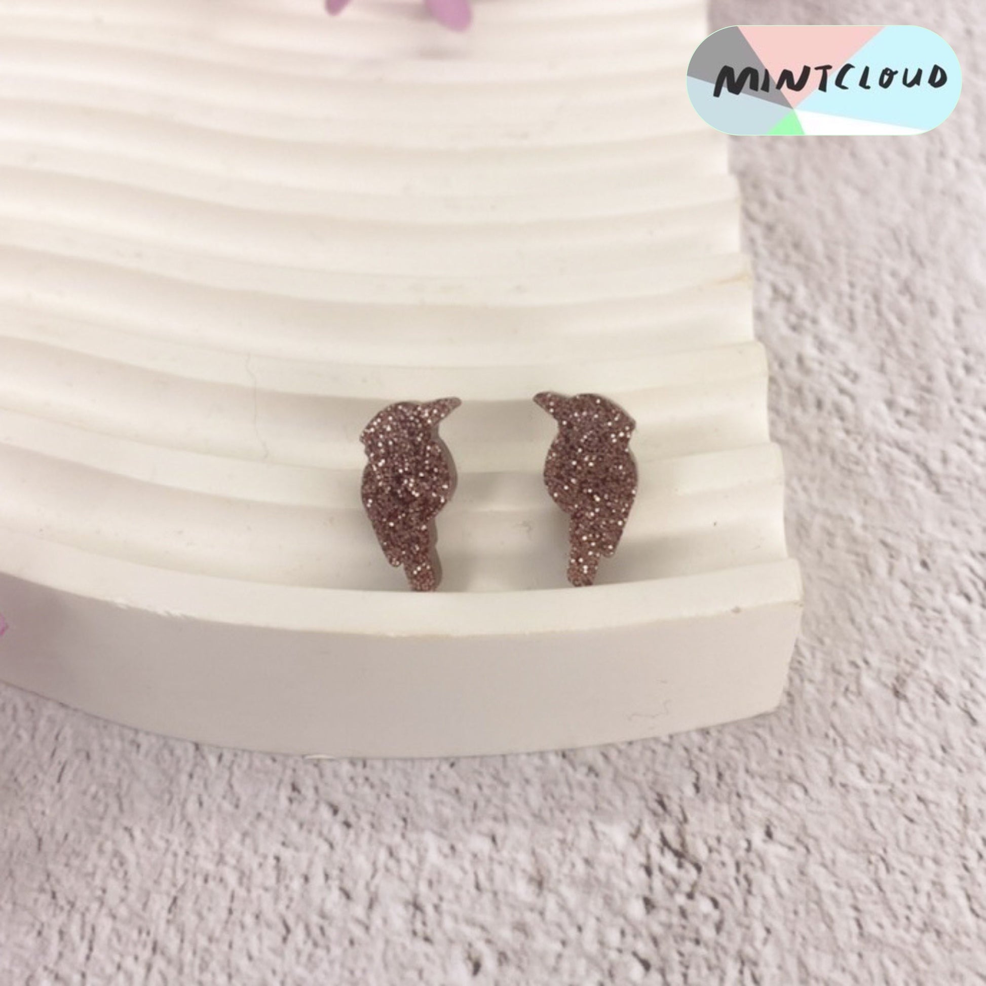 Kookaburra Studs - Various Colours From Mintcloud Studio, an online jewellery store based in Adelaide South Australia