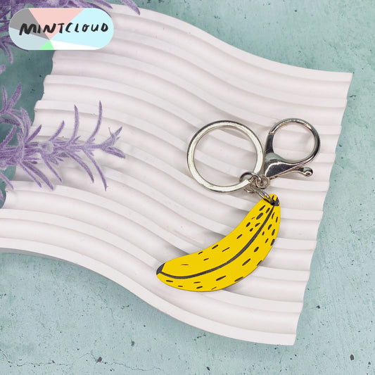 Cool Bananas Key Ring From Mintcloud Studio, an online jewellery store based in Adelaide South Australia