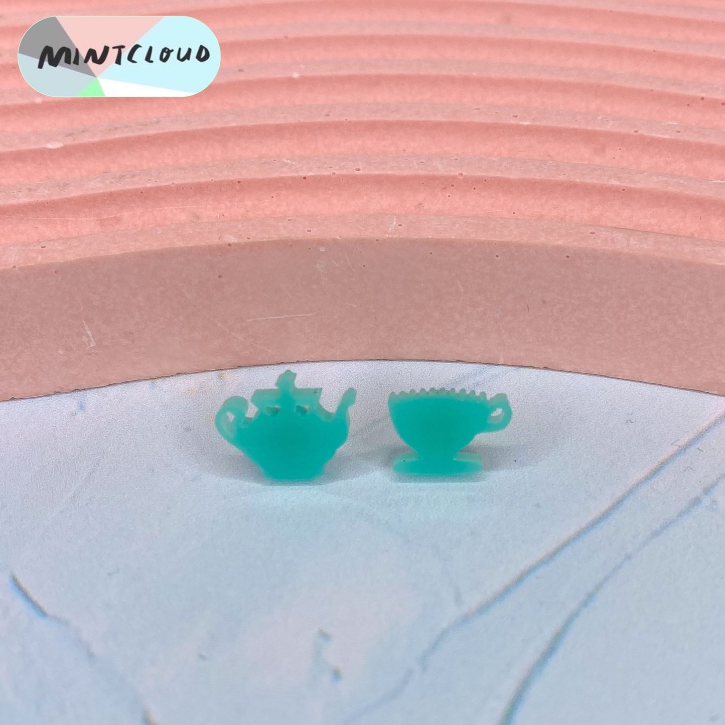 Teapot & Teacup Studs - Various Colours