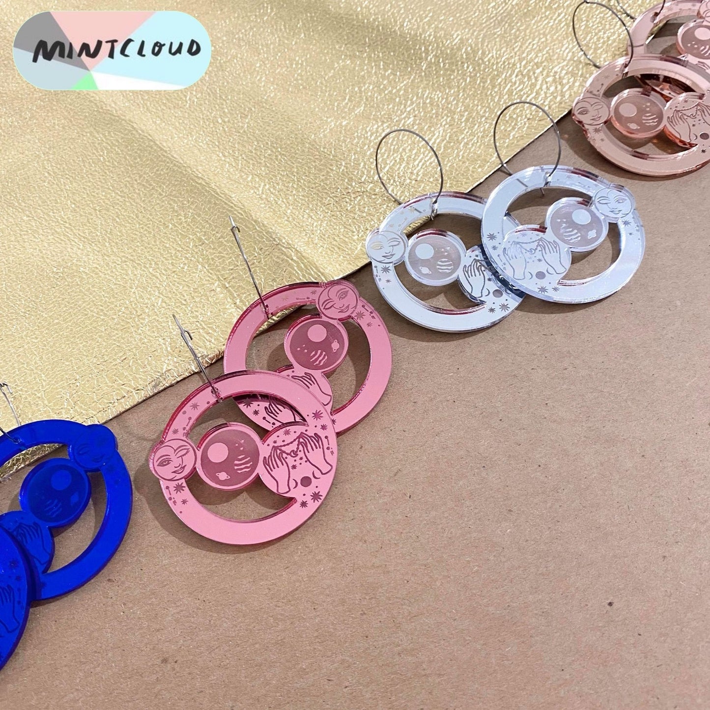 Alchemy Hoop Dangle - Various colours From Mintcloud Studio, an online jewellery store based in Adelaide South Australia