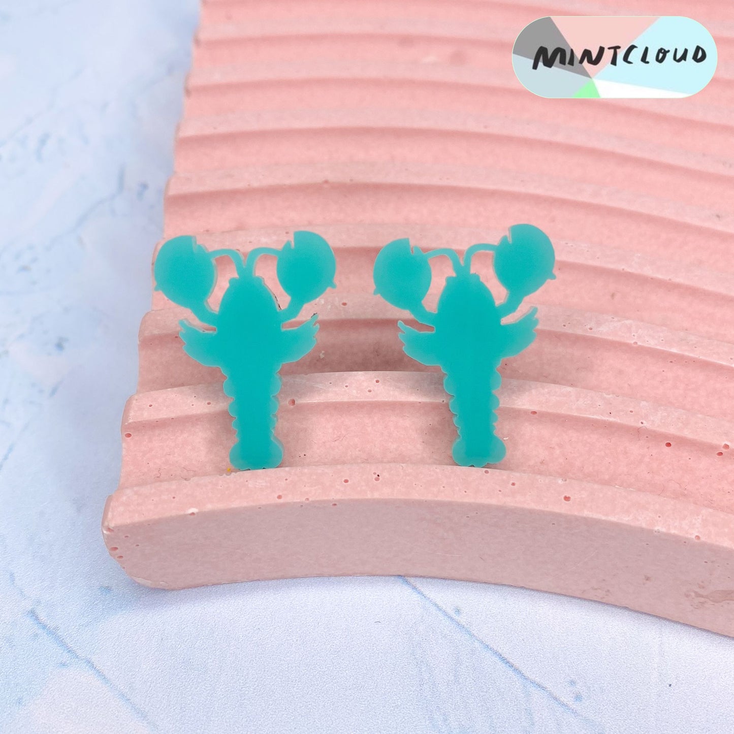 Lobsters Studs - Various Colours From Mintcloud Studio, an online jewellery store based in Adelaide South Australia