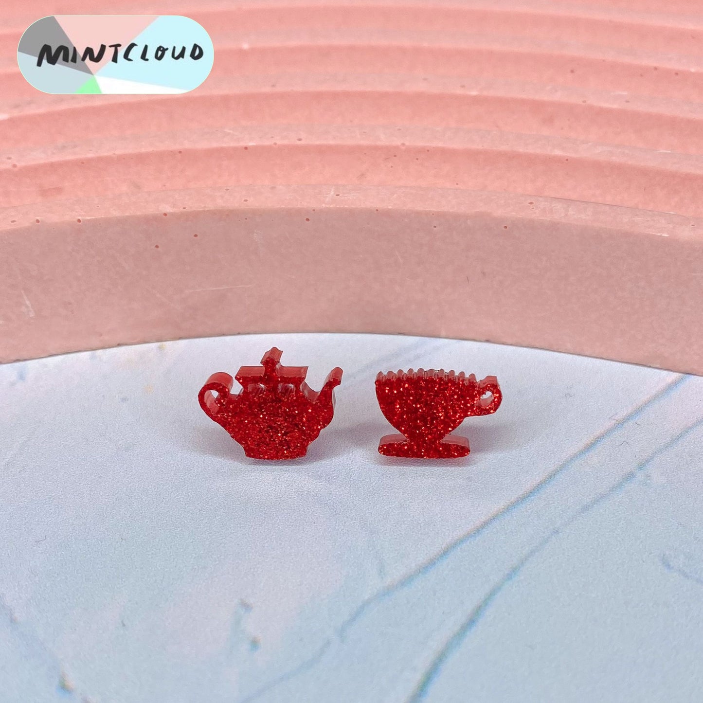 Teapot & Teacup Studs - Various Colours
