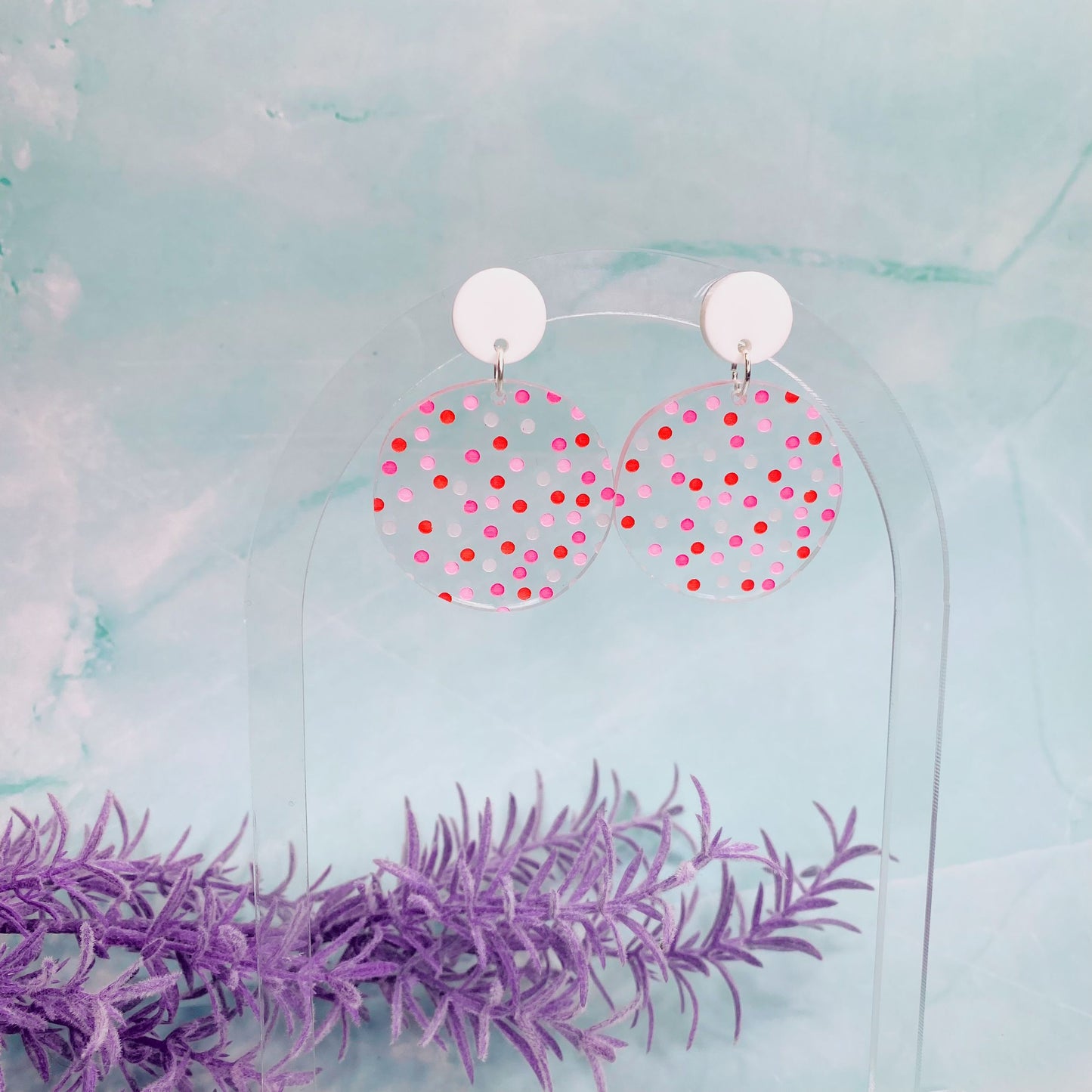 Confetti Dot Dangles - Various Colours From Mintcloud Studio, an online jewellery store based in Adelaide South Australia