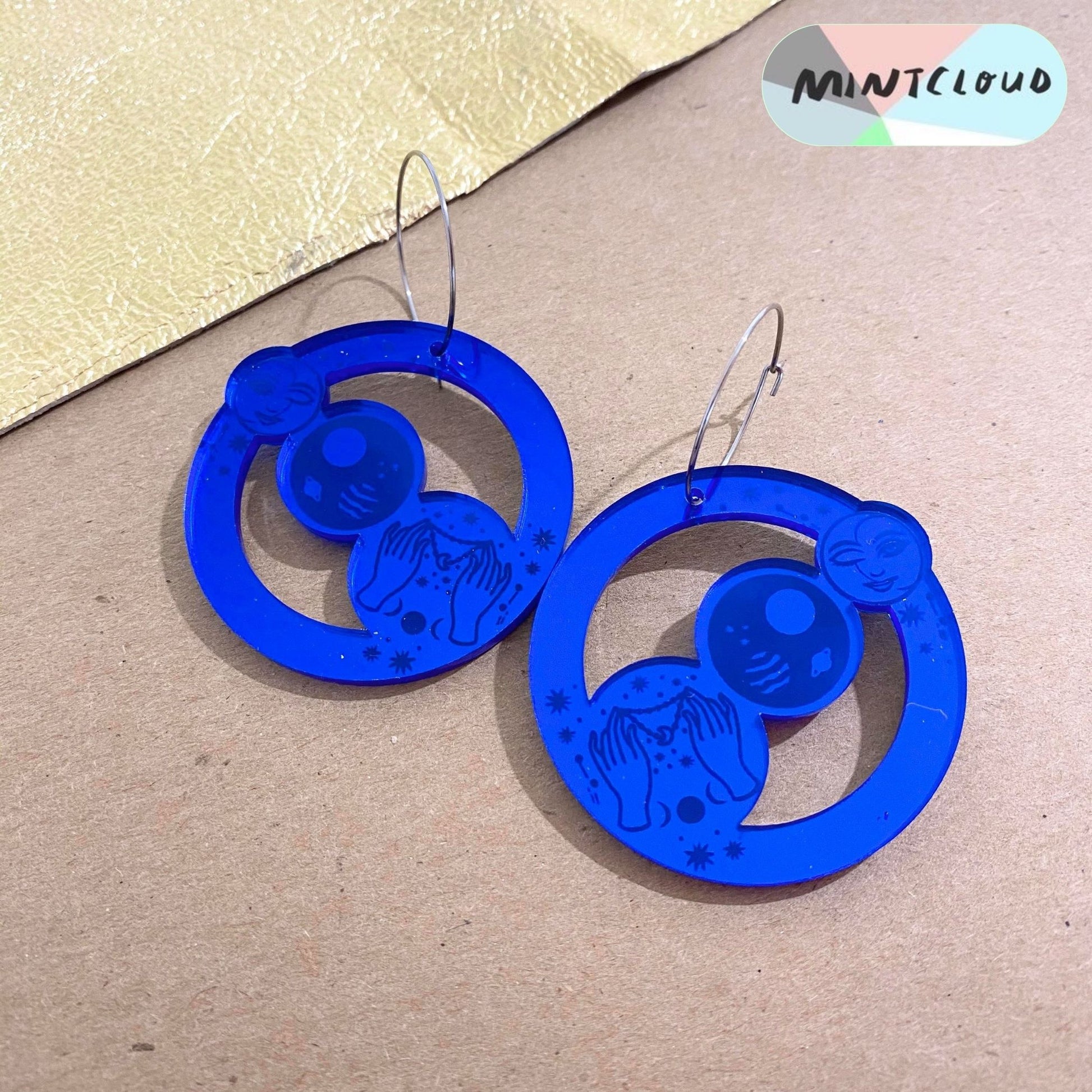 Alchemy Hoop Dangle - Various colours From Mintcloud Studio, an online jewellery store based in Adelaide South Australia