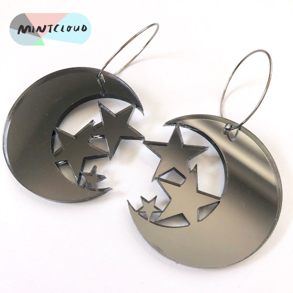 Moon and Stars Dangles - Various Colours