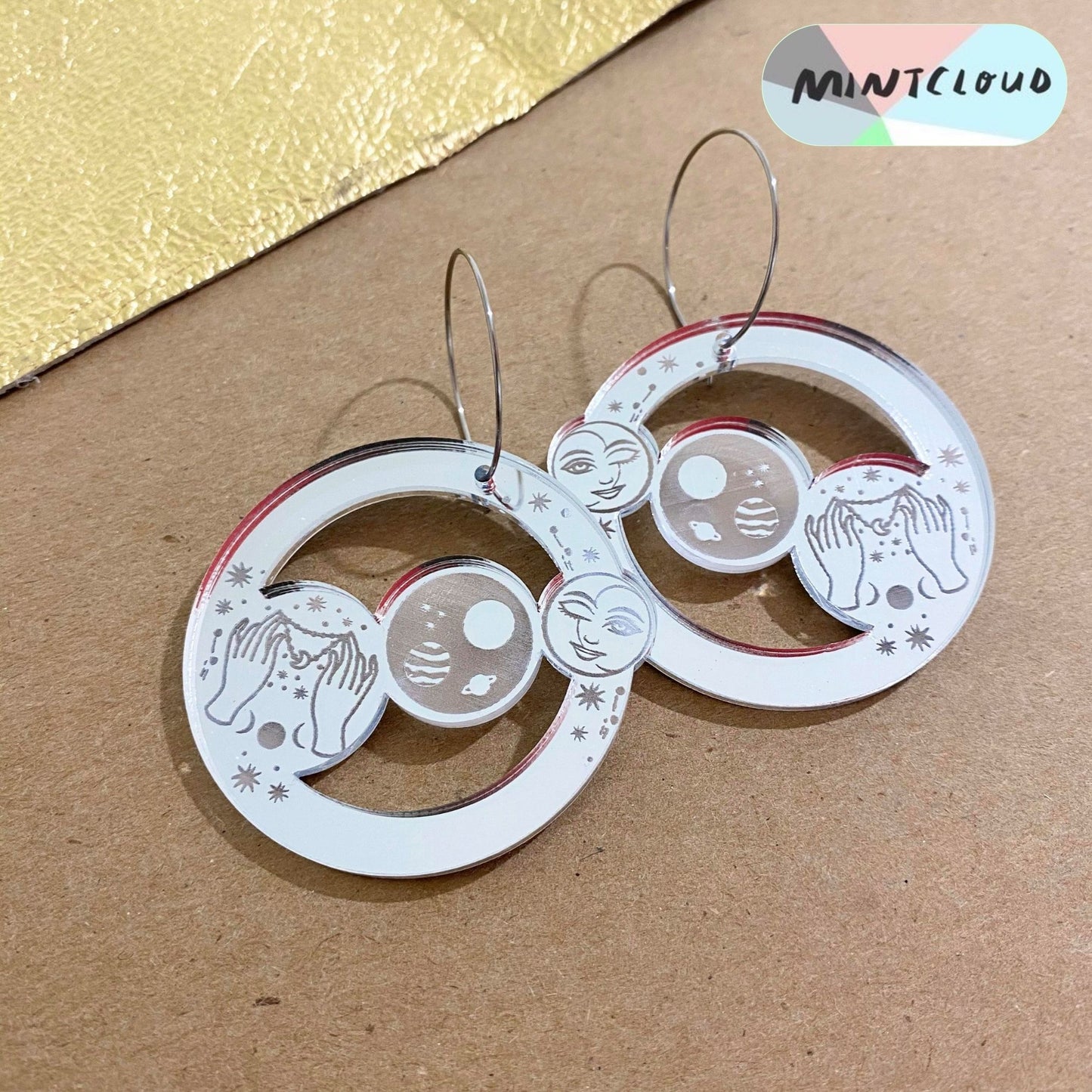 Alchemy Hoop Dangle - Various colours From Mintcloud Studio, an online jewellery store based in Adelaide South Australia