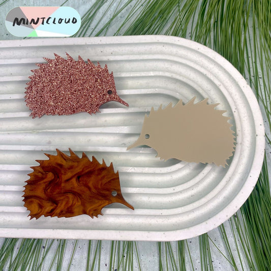 Echidna Brooch - Various Colours From Mintcloud Studio, an online jewellery store based in Adelaide South Australia