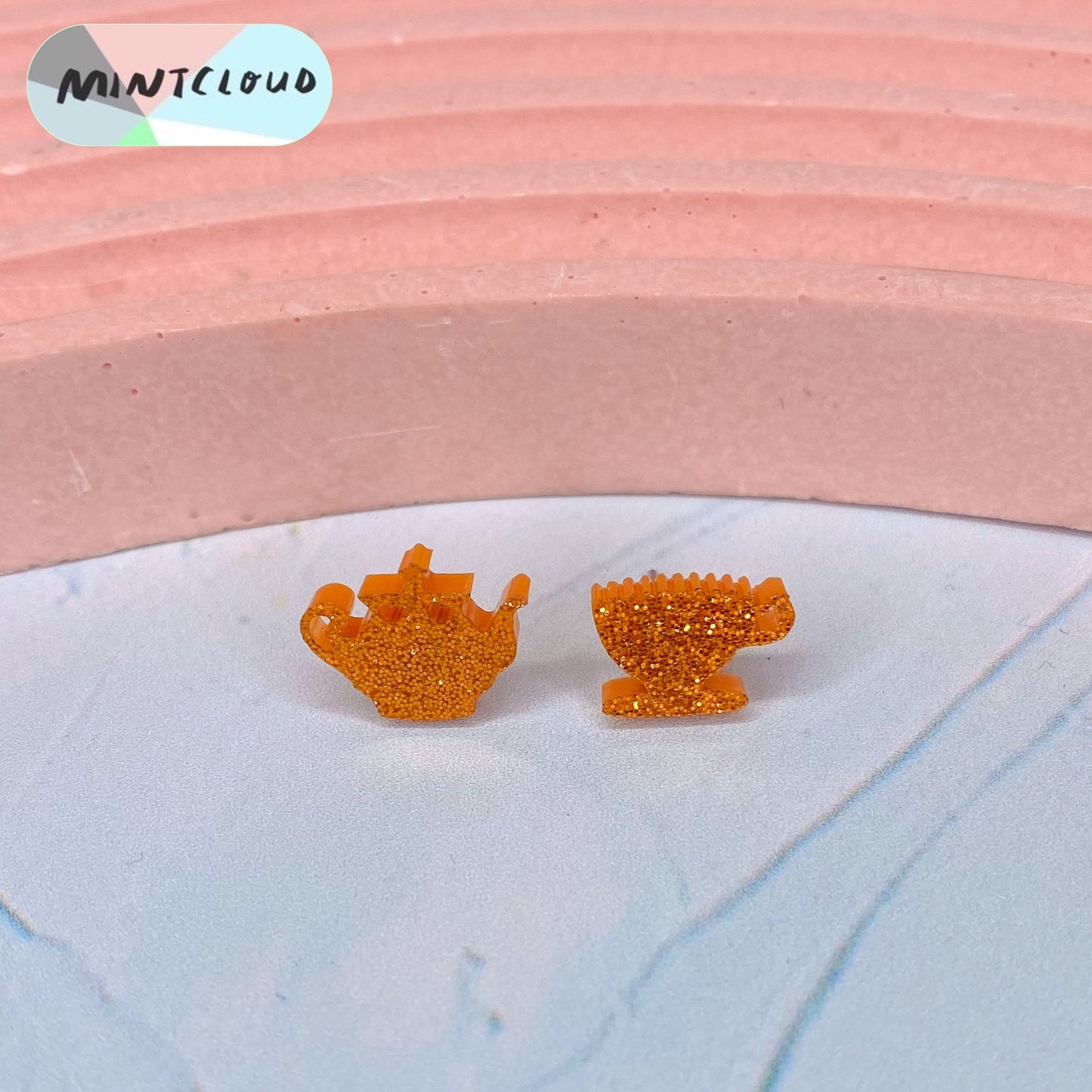 Teapot & Teacup Studs - Various Colours