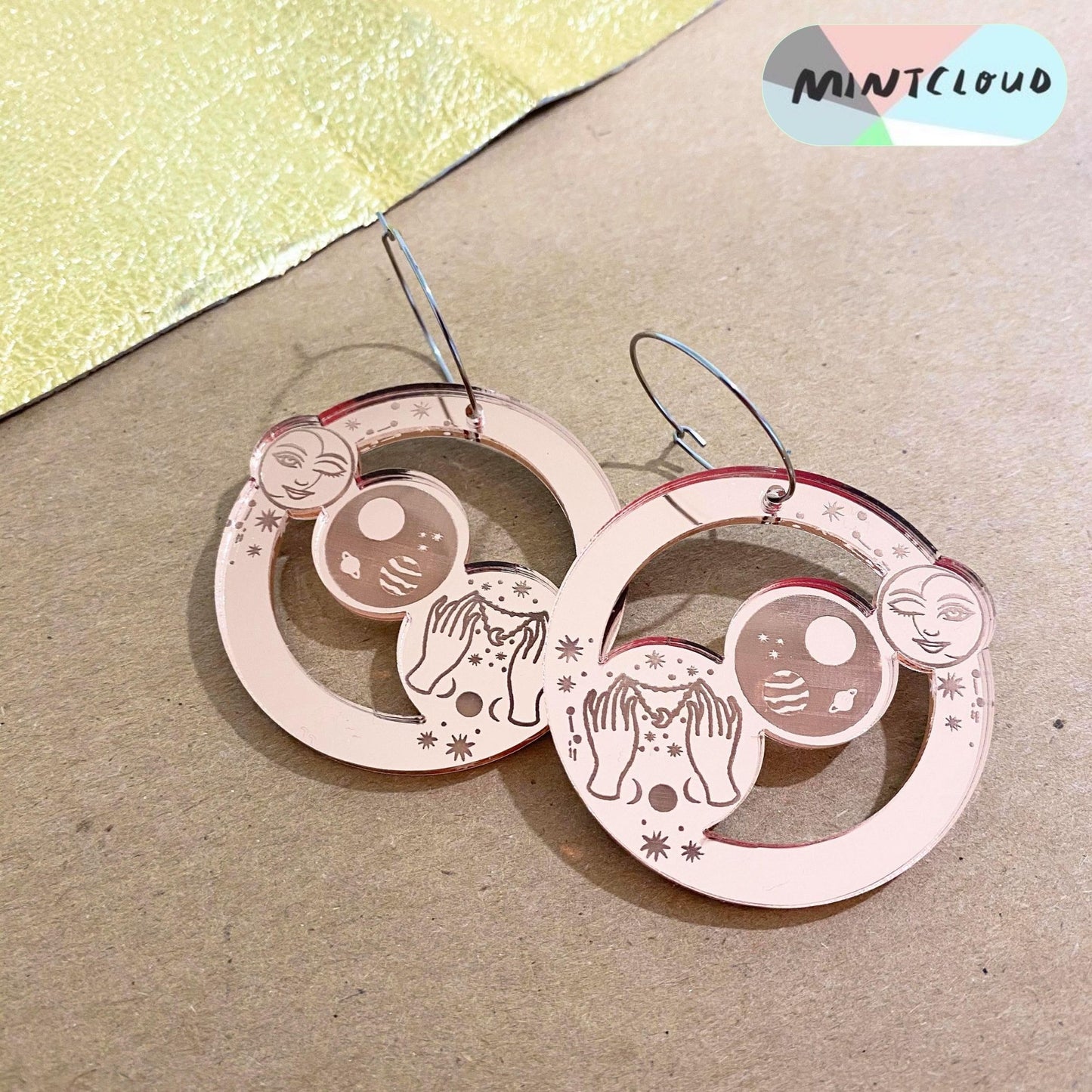 Alchemy Hoop Dangle - Various colours From Mintcloud Studio, an online jewellery store based in Adelaide South Australia