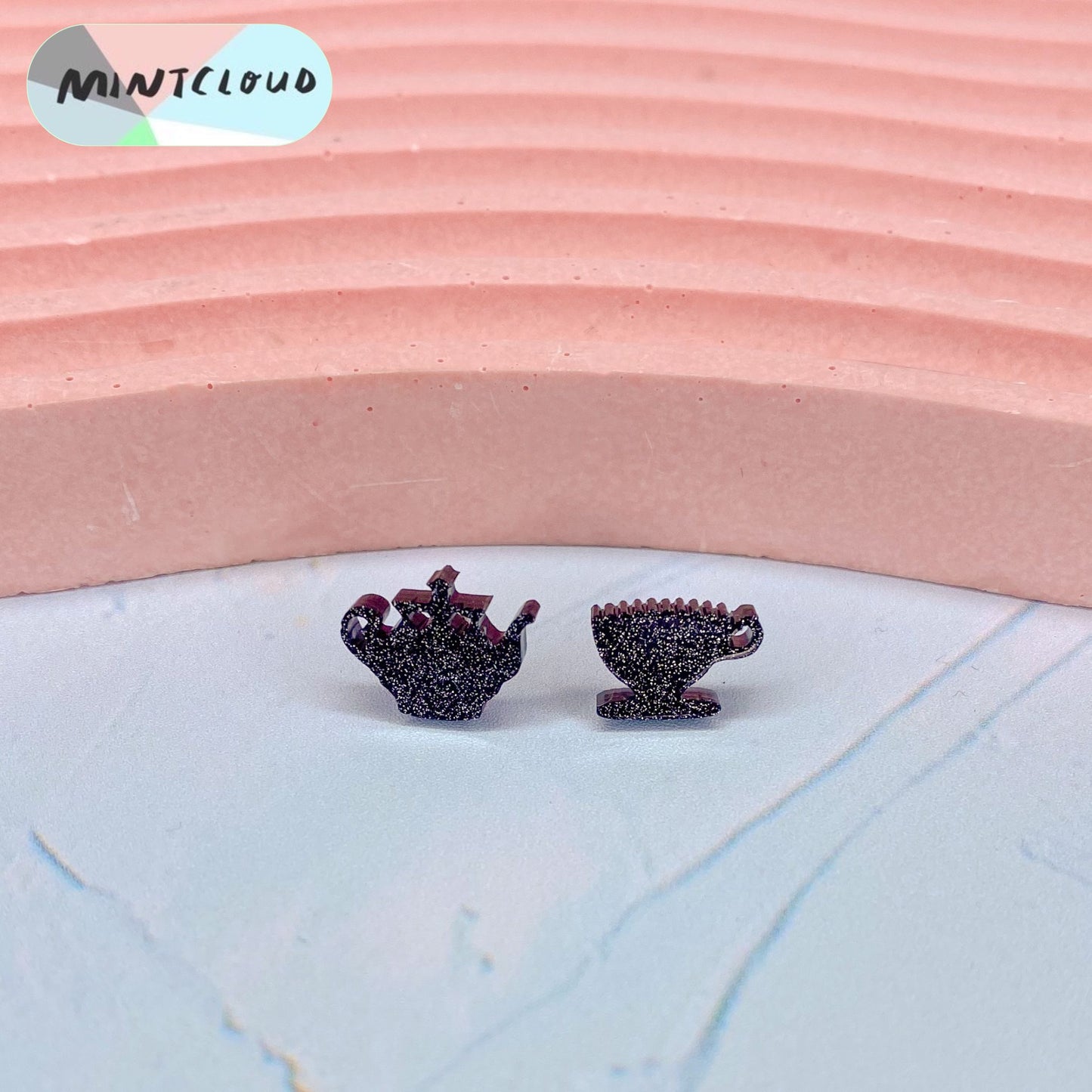 Teapot & Teacup Studs - Various Colours