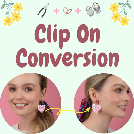 Clip On Conversion From Mintcloud Studio, an online jewellery store based in Adelaide South Australia