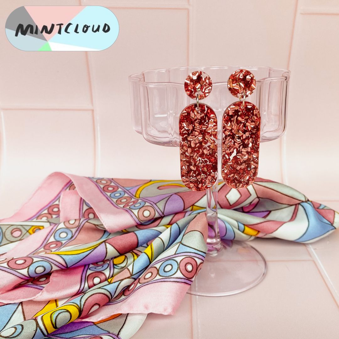 Capsule Dangles - Various Colours From Mintcloud Studio, an online jewellery store based in Adelaide South Australia