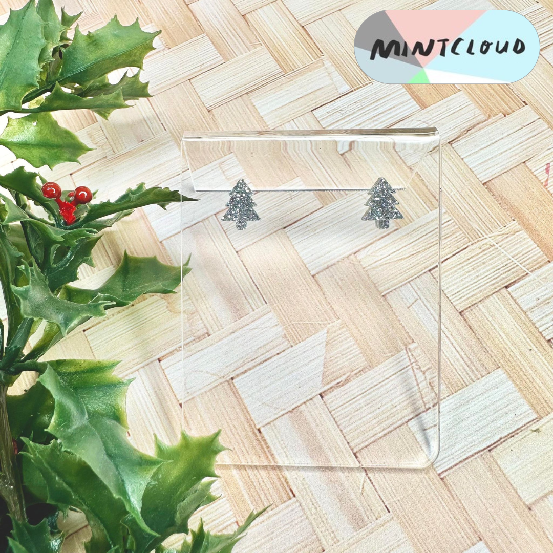 Christmas Earrings - Christmas Tree Studs