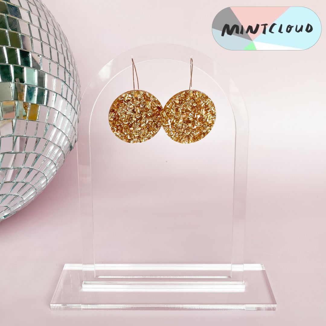 Disco Dot Dangles - Various Colours From Mintcloud Studio, an online jewellery store based in Adelaide South Australia