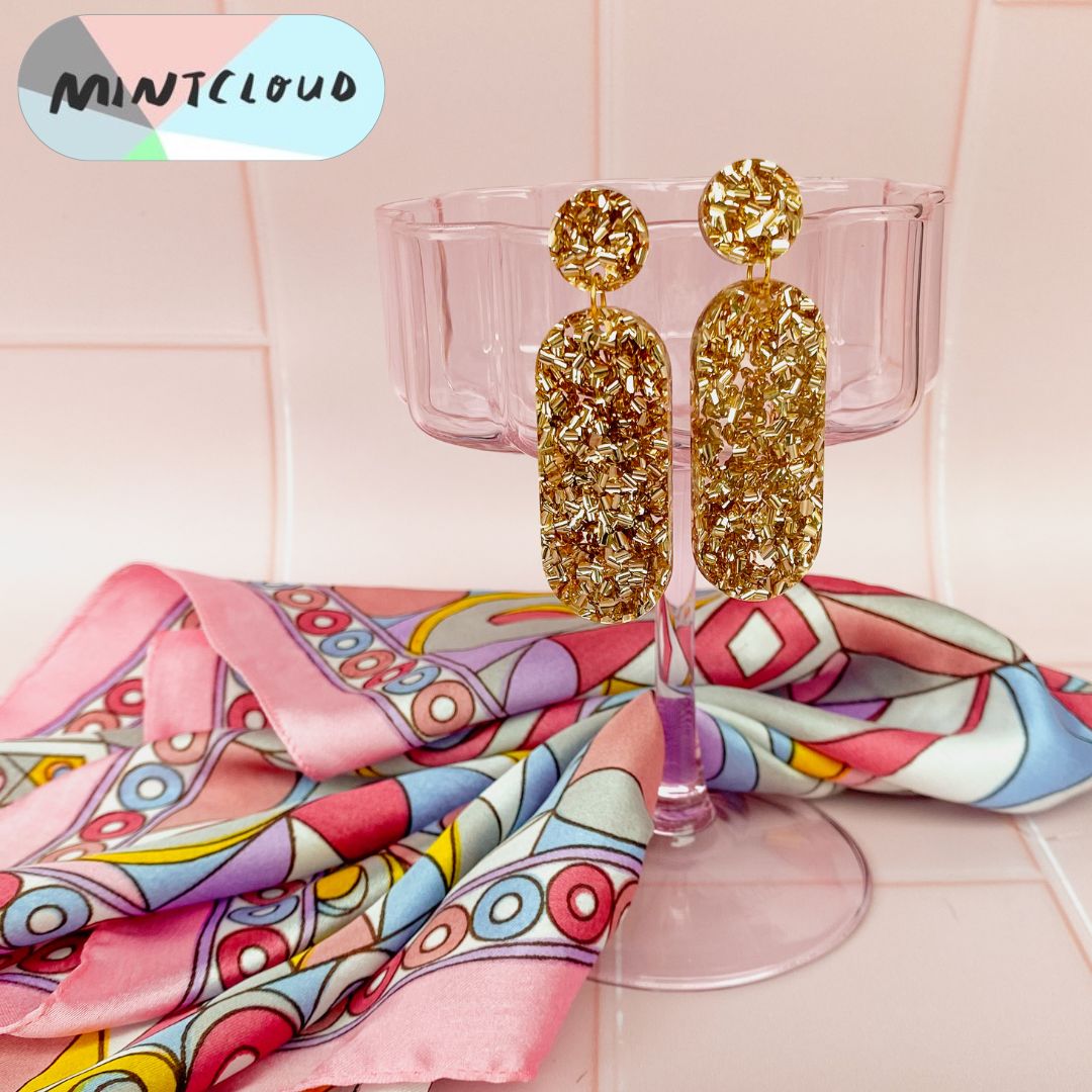 Capsule Dangles - Various Colours From Mintcloud Studio, an online jewellery store based in Adelaide South Australia