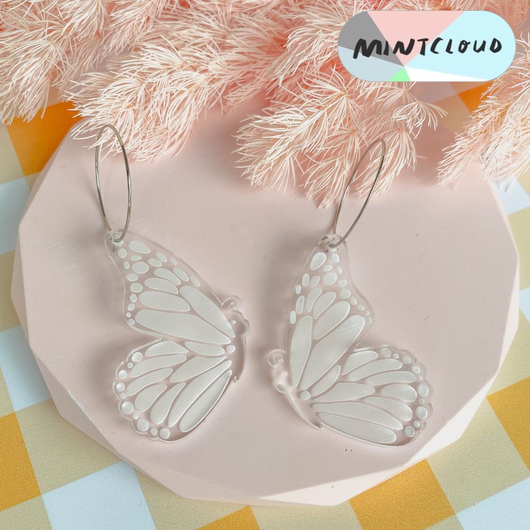 Single Butterfly Dangles - Various Colours
