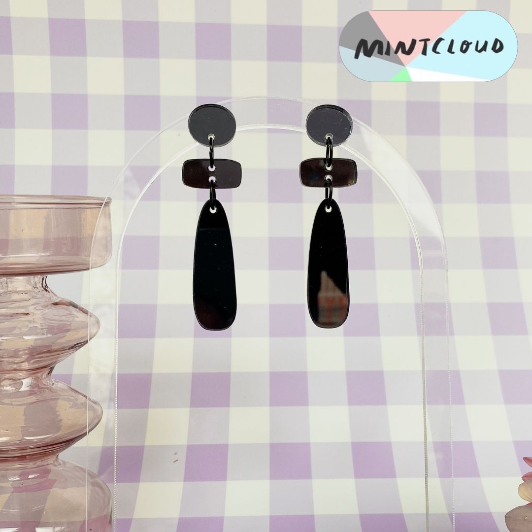 Shapes Mirror Dangles - Various Colours
